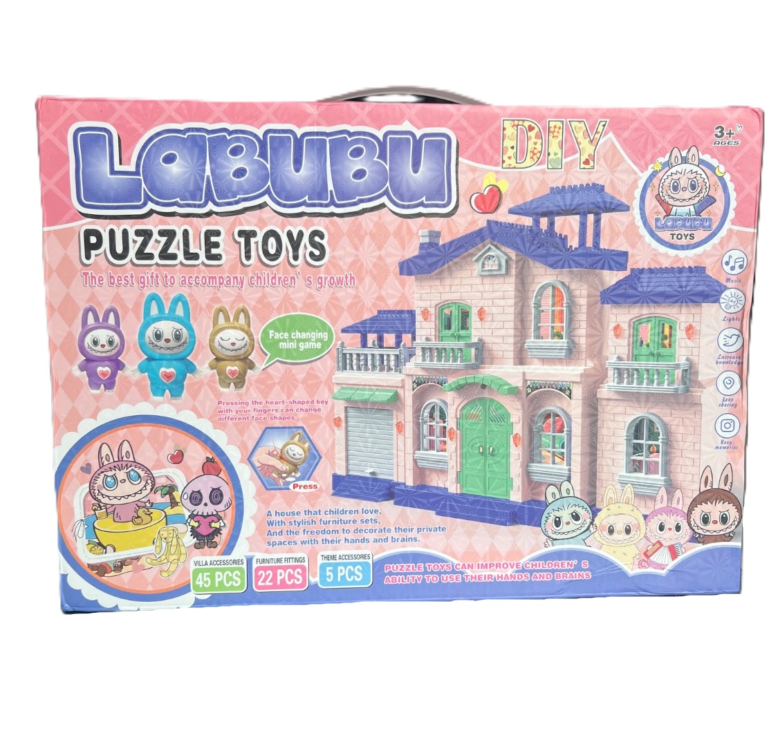 ویلا ساختنی کودک دخترانه puzzle toys A286-013a