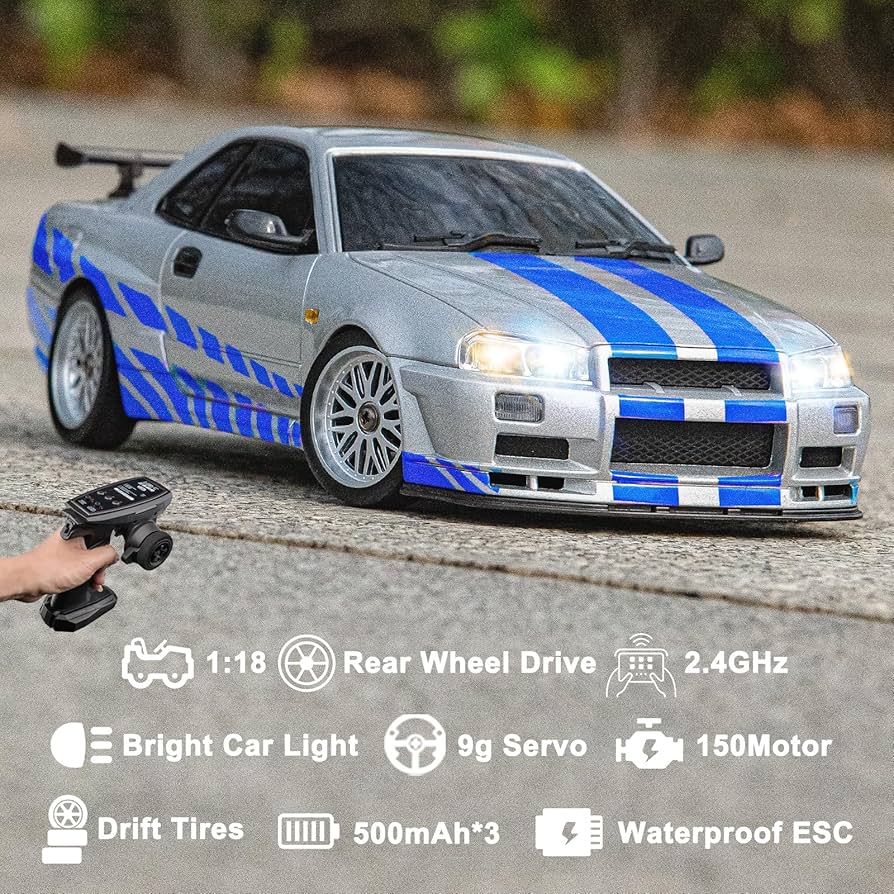 ماشین کنترلی دریفت LDRC LD1899 nissan skyline gtr سایز 1/18