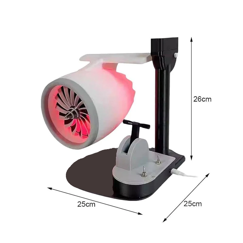 ماکت موتور هواپیما طرح جت فن USB با مه پاش مدل nilola toy