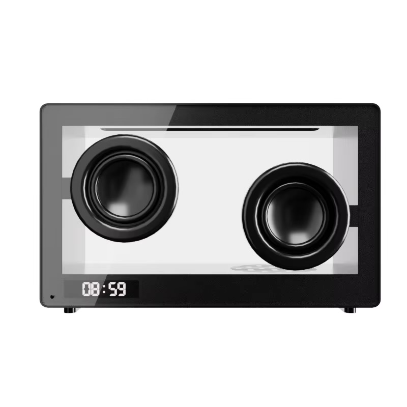 اسپیکر بلوتوسی رومیزی شیشه ای m9 II speaker transparent