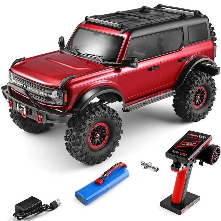 ماشین کنترلی فورد برانکو صخره نورد همراه با وینچ و کیف حمل wltoys 104020