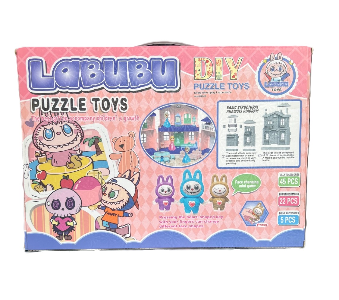 ویلا ساختنی کودک دخترانه puzzle toys A286-013a
