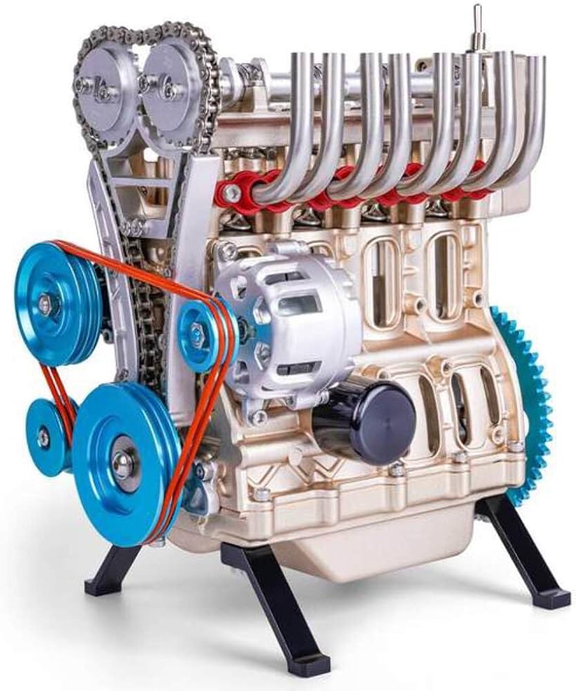 کیت ساختنی موتور 4 سیلندر برقی TECHING dm13-1
